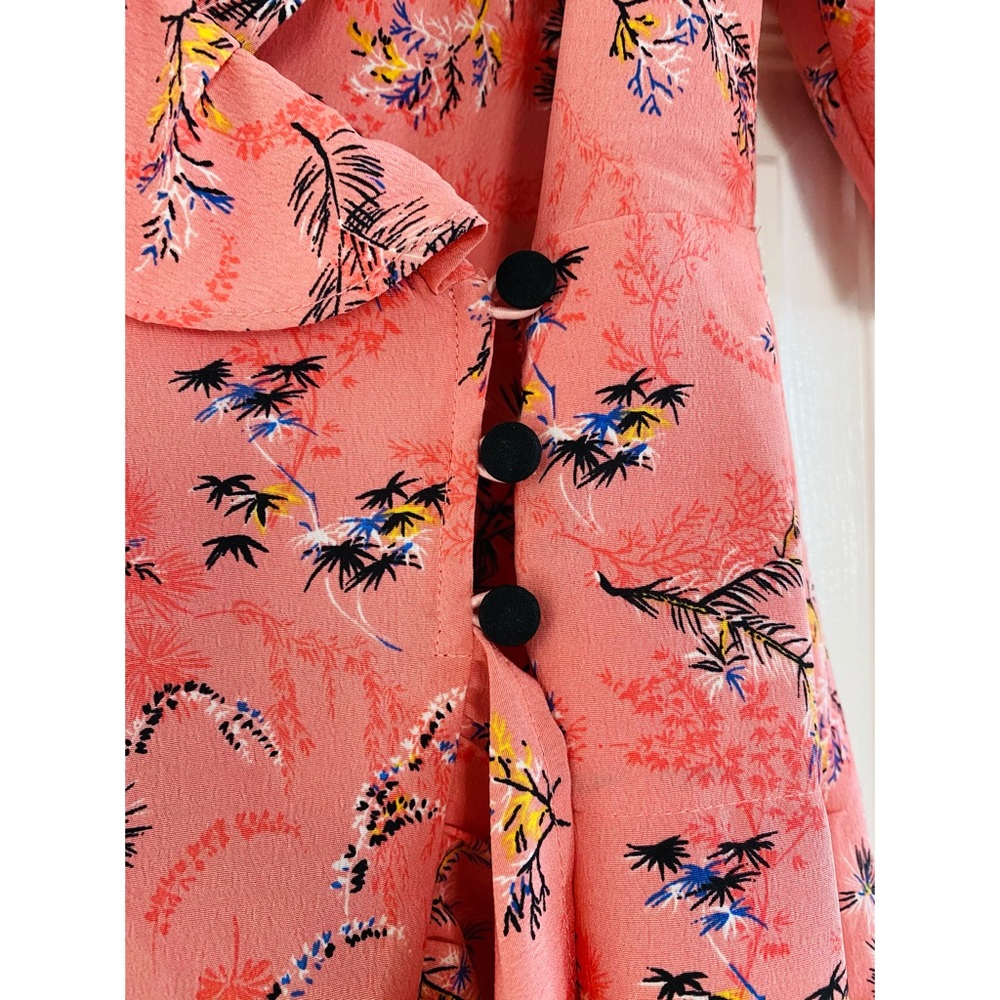 TOPSHOP MINI FLORAL RUFFLE DRESS - Picture 3 of 6